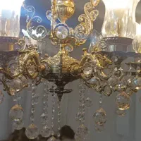 لوستر برنزی سنگین وزن،۶شعله|لوستر و چراغ آویز|اردبیل, |دیوار