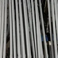 فنس گابیونی ضخیم  و لوله داربستی شاخه دار رنگ شده|مصالح و تجهیزات ساختمان|آستانه اشرفیه, |دیوار