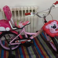 ۲ عدد دوچرخه ۱۶ در حد آکبند کم کارکرد صورتی|دوچرخه، اسکیت، اسکوتر|هشتگرد, شهرک بوستان|دیوار