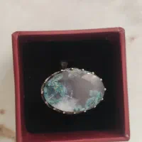 ده عدد انگشتر نقره روس با نگین ها معدنی