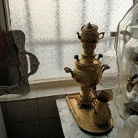 فروش یک عدد سماور کوچک زغالی برنجی