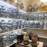 kiکارگاه سماور غالی برنجی استیل  برقی گازی زغالی y|صنایع دستی و سایر لوازم تزئینی|اصفهان, دستگرده|دیوار