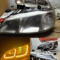 شفاف سازی چراغ جلو با مواد uv و ترمیم رنگ خطر عقب