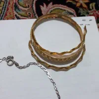 سرویس النگو نوزاد زنجیر پلاک طلا|جواهرات|نسیم‌شهر, |دیوار