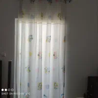 پرده اتاق کودک طرح میکی موس