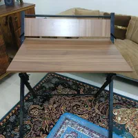 میز تحریر و مطالعه دانشجویی چندکاره شلف دار تاشو