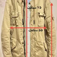 کاپشن کتان داخل خز در حد آکبند