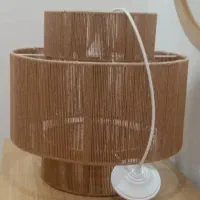 لوستر دست ساز با الیاف طبیعی طرح ایکیا