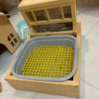 خانه و قفس و یونجه بند و ظرف دستشویی خرگوش|لوازم جانبی حیوانات|قزوین, |دیوار