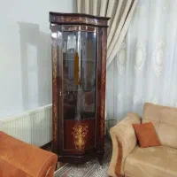 گنجه معرق کاری دارای طبقه مخفی سالم|بوفه، ویترین، کنسول|گلبهار, شهر جدید گلبهار|دیوار