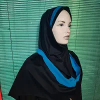 مقنعه تل دار شال دار کد ۴۱