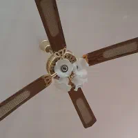 پنکه لوستری پره چوبی