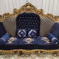 مبلمان سلطنتی ۷ نفره چوب راش گرجستان|مبلمان خانگی و میز عسلی|تربت جام, والفجر|دیوار