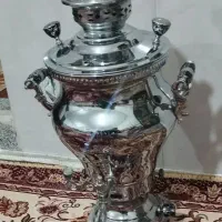 سماور پایه ذغالی شیش لیتری نو