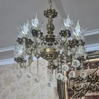 لوستر ۵ شاخه برنزی سنگین