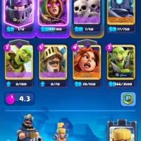 اکانت کلش رویال با ایموت فراوان و کاپ بالا