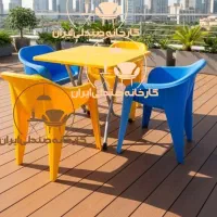 میز و صندلی پلاستیکی نهارخوری غذاخوری کافه طرح۱۰۰۵