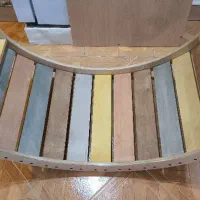 راکر چوبی نردبانی تعادلی (مدل رنگین کمان)