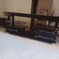 میز تلویزیون شیشه‌ای خوشگل