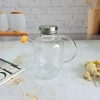 ظرف روغن پیرکس 800 میل با درب استیل