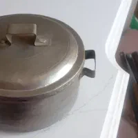 قابلمه مسی قدیمی خط دار سالم