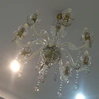 لوستر ۸شاخه بسیارشیک|لوستر و چراغ آویز|کرج, باغستان|دیوار