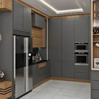 نوسازی کابینت با برچسب های pvc