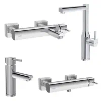 ست کامل شیرآلات یونیک کروم شودر