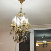 لوستر فانوسی 4 شاخه 4 شعله تولیدی رستمی|لوستر و چراغ آویز|زنجان, |دیوار