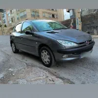 پژو ۲۰۶ مدل ۸۹ تمام فابریک کم کار دو برگ‌ سند