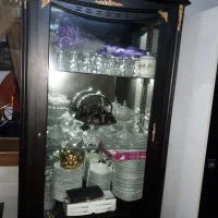 کمد شیشه ایی و همراه با کمد لباس|بوفه، ویترین، کنسول|آستانه اشرفیه, |دیوار