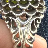 انگشتر کلکسیونی فدیوم پولکی اشک ترنج آصف قاسمی