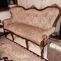 مبل کلاسیک استیل چوب گردو 9نفره