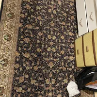 فرش ابریشمی زمرد مشهد افشان