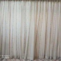 پرده به همراه ساتن زیبا