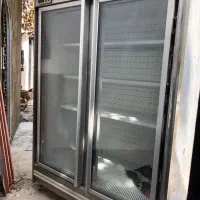 یخچال فروشگاهی فریزر پرده هوا ایستاده دو درب