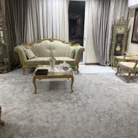 مبل استیل ۷نفره با ۴صندلی اضافه. فروش فوری|مبلمان خانگی و میز عسلی|اصفهان, بیدآباد|دیوار