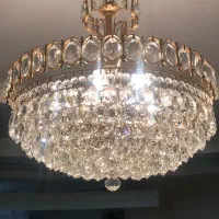 لوستر کریستالی|لوستر و چراغ آویز|کرج, شهرک بنفشه|دیوار