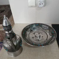 آفتابه لنگ دکوری خیلی زیبا شیک آنتیک نگین ها کاری|کلکسیون اشیاء عتیقه|پرند, فاز ۵|دیوار