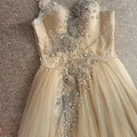 لباس عروس گلبهی مناسب تولد و نامزدی