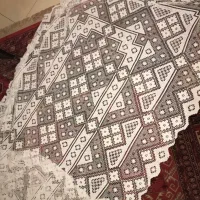 رومیزی قلاب بافی انگلیسی قدیمی انتیک
