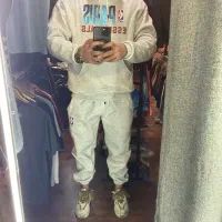 ست هودی شلواروسویشرت شلوار بگ داخل کرک پنبه سه نخ