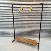 رگال لباس کیف کفش/ استند چوبی پروفیل/ بوتیک منزل