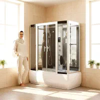 کابین دوش برای گرمای کویر کرمان جکوزی سوناخشک بخار|لوازم حمام|کرمان, |دیوار