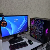 کیس گیمینگ i3-10100F + RX 580 8G Sapphire