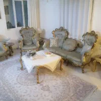 مبلمان سلطنتی ورق طلا