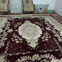 فرش ۱۲ متری کرم زرشکی|فرش|ساری, |دیوار