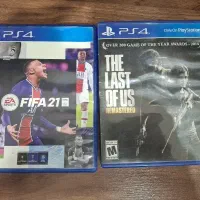 سیدی (دیسک) PS4 بازی FIFA21 و LAST OF US درحد نو