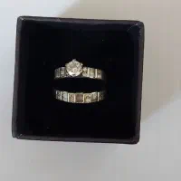 حلقه و پشت حلقه نقره