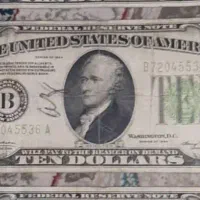 اسکناس ۱۰ دلاری آمریکا عتیقه ۹۱ ساله